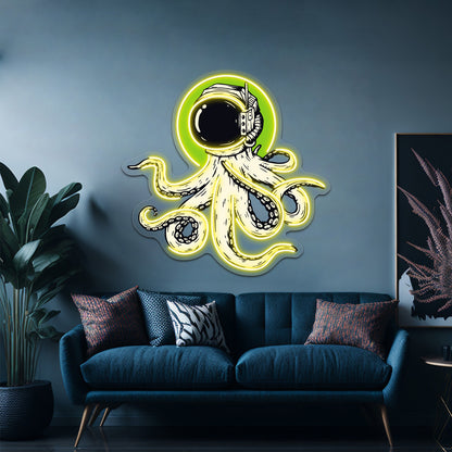 Octopus In Space Wall Artwork Neon Signs