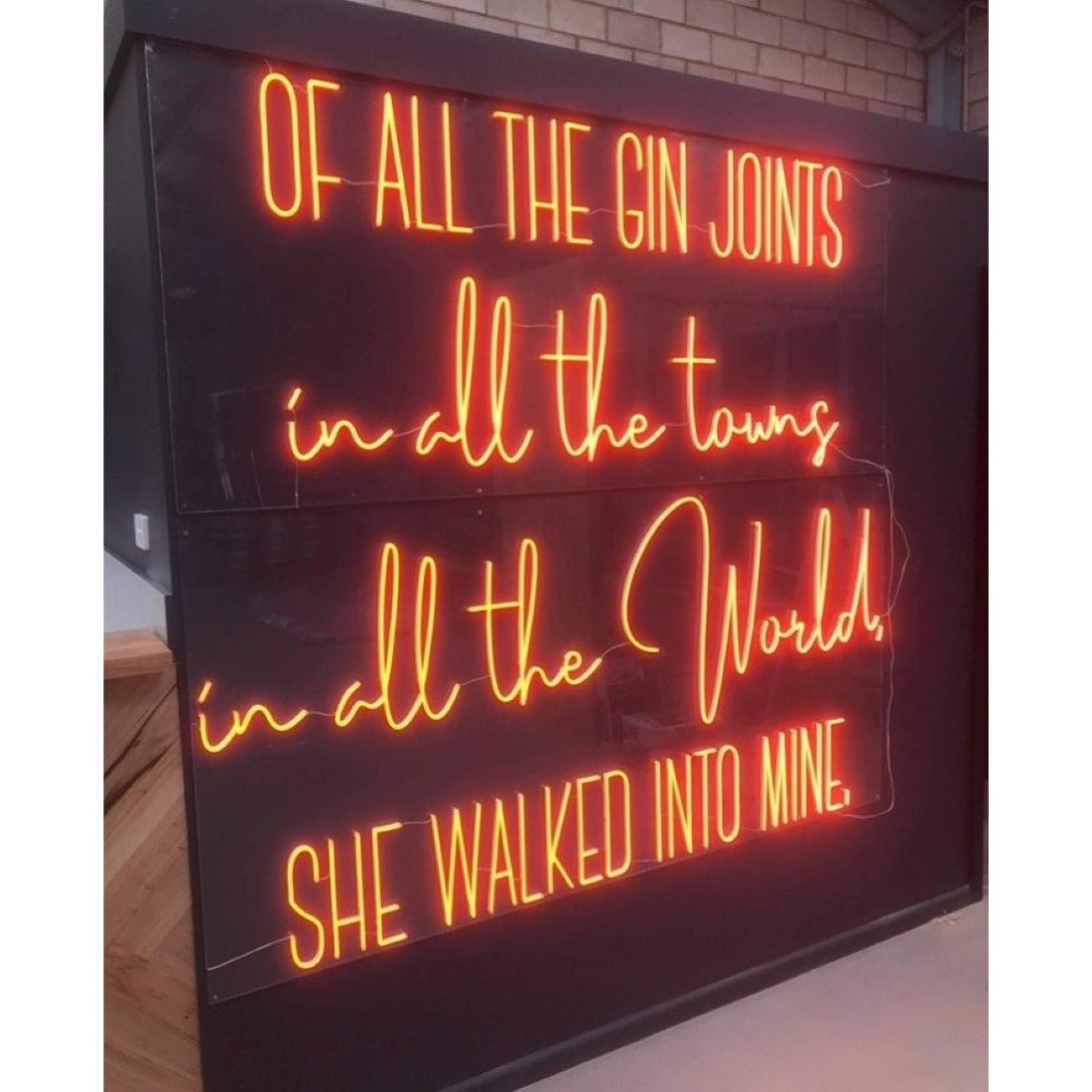 Of All The Gin Joints Led Sign Business Neon Sign - Shineneon