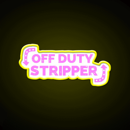 Off Dirty Stripper Middle Age Humor Man Cave Bar Led Neon Sign Rgb Color