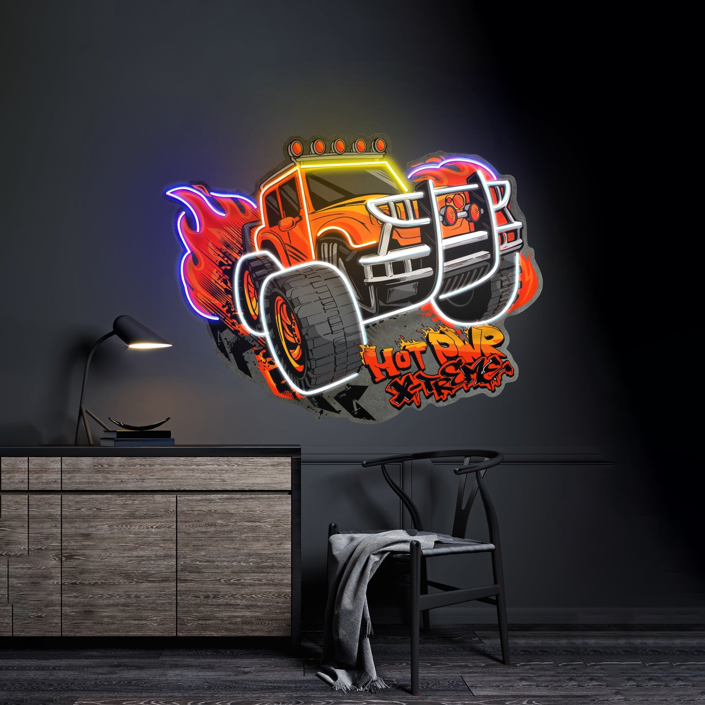 Off Road Truck With Hot Power Extreme Led Neon Sign Light Custom Led Signs