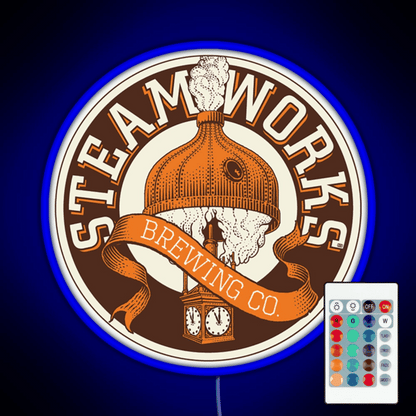 Offcial Brewing Steamworks Rgb Led Neon Sign Pop Wall Art