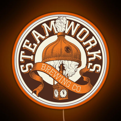 Offcial Brewing Steamworks Rgb Led Neon Sign Pop Wall Art - Shineneon