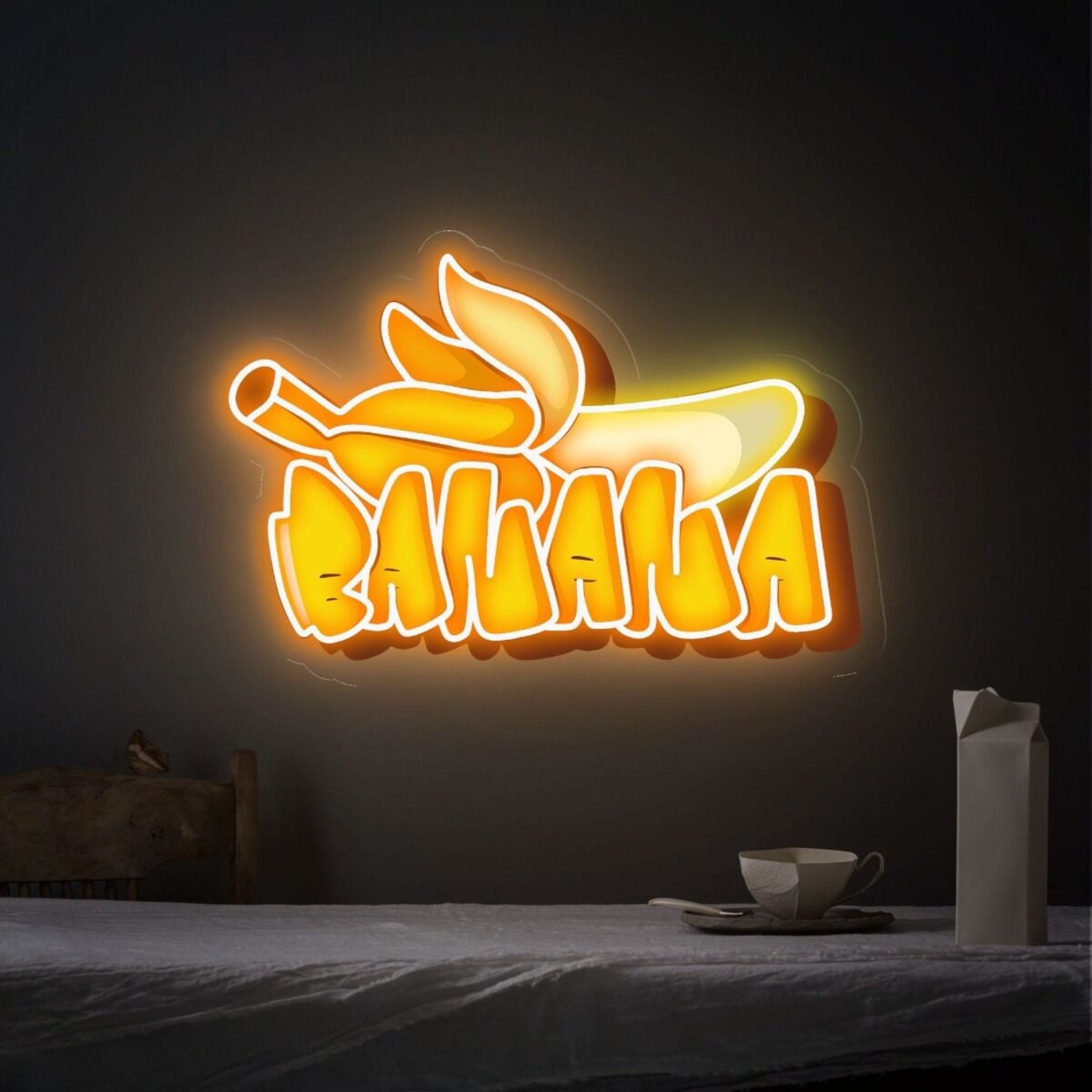 Office Store And Bars With Banana Uv Neon Sign Artwork | Shineneon