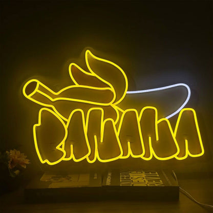 Office Store And Bars With Banana Uv Neon Sign Artwork | Shineneon