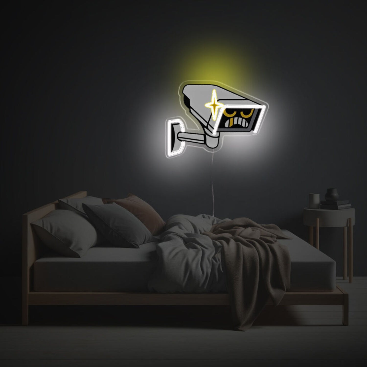 Office Store And Security Cameras Led Neon Acrylic Artwork | Shineneon