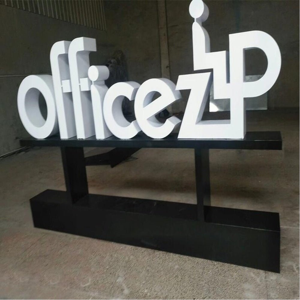 Office Zip 3D Frontlit Channel Letters Led Light Sign - Shineneon