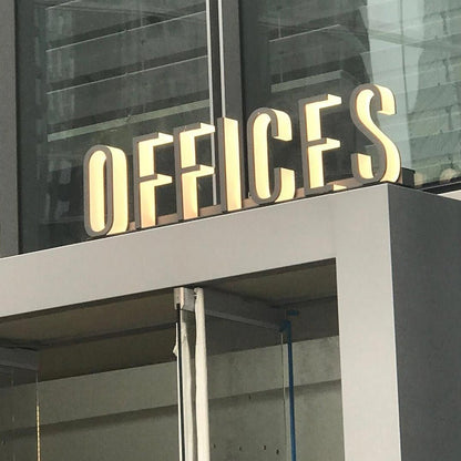 Offices 3D Backlit Channel Letters Led Light Sign - Shineneon