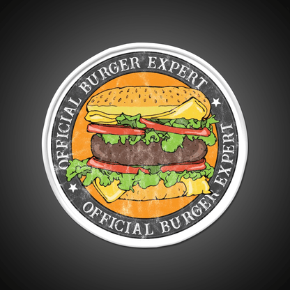 Official Burger Expert Logo Fast Food Led Neon Sign For Burger Place Rgb Color - Shineneon