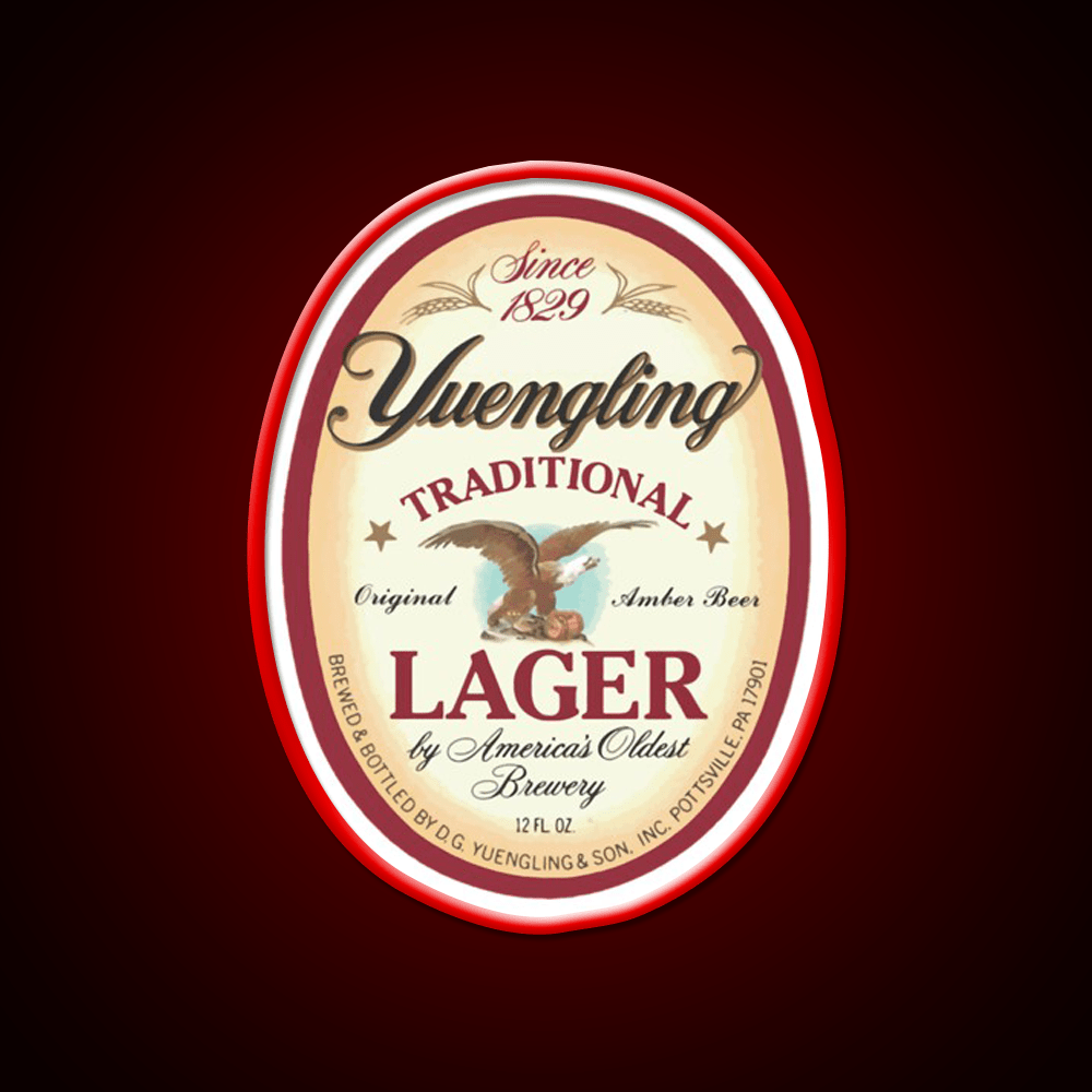 Official Merchandise Yuengling Lager Party Drink Tequila Led Neon Sign Rgb Color - Shineneon