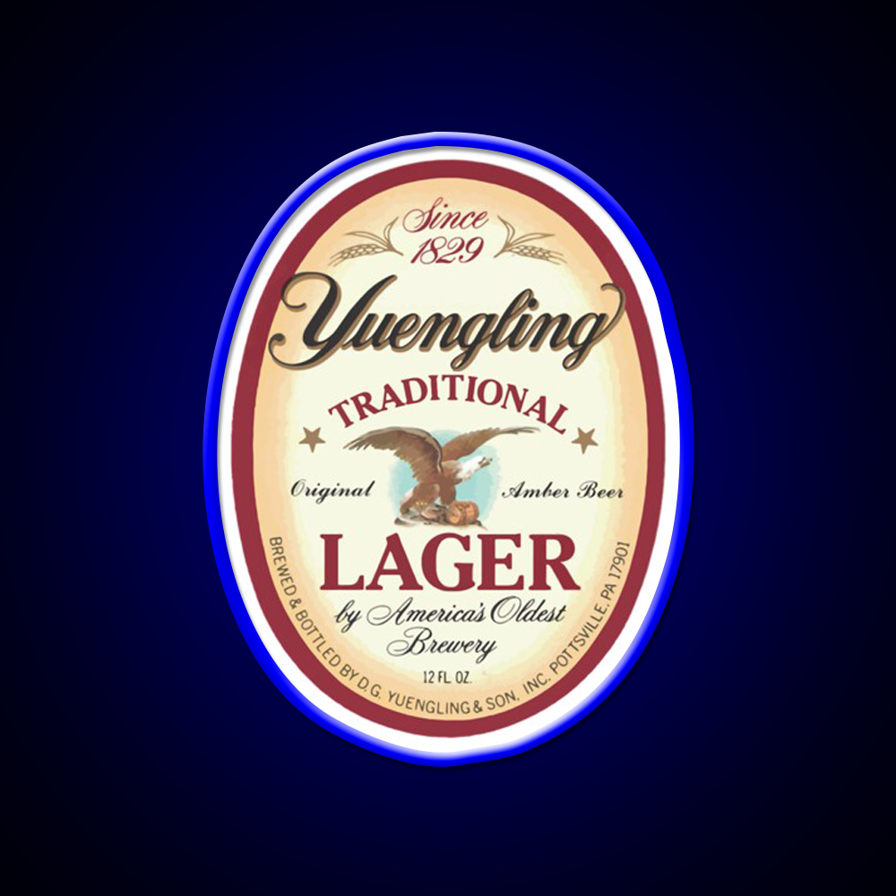 Official Merchandise Yuengling Lager Whiskey Drink Bar Led Neon Sign Rgb Color
