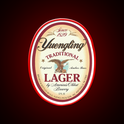 Official Merchandise Yuengling Lager Whiskey Drink Bar Led Neon Sign Rgb Color