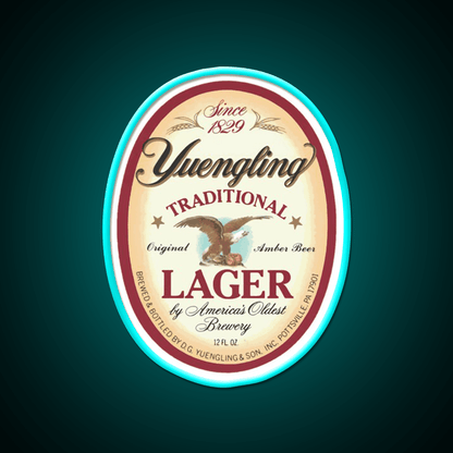 Official Merchandise Yuengling Lager Whiskey Drink Bar Led Neon Sign Rgb Color - Shineneon