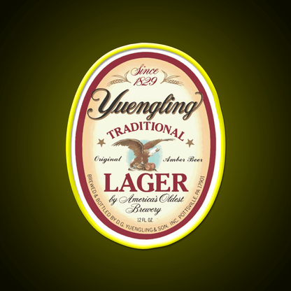 Official Merchandise Yuengling Lager Whiskey Drink Bar Led Neon Sign Rgb Color - Shineneon