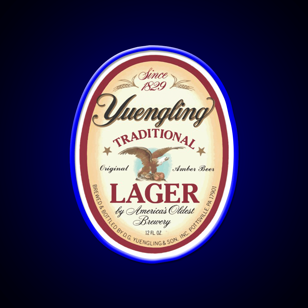 Official Merchandise Yuengling Lager Whiskey Drink Bar Led Neon Sign Rgb Color - Shineneon