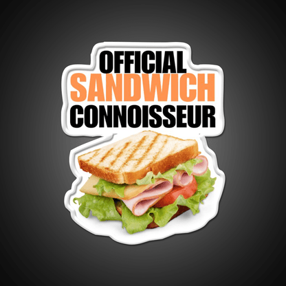 Official Sandwich Connoisseur Fast Food Led Neon Sign For Burger Place Rgb Color - Shineneon