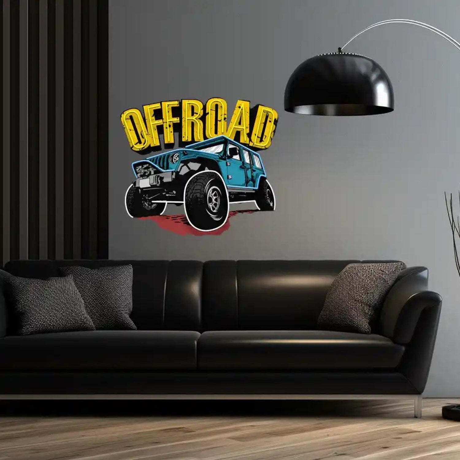 Offroad-Adventure Car and Text Multicolor LED Neon Sign for Indoor Wall Decor | Shineneon
