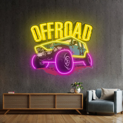 Offroad Adventure Car Led Neon Sign Light Custom Led Signs - Shineneon