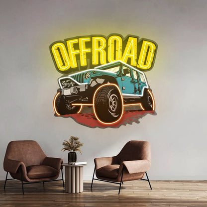 Offroad Adventure Car Led Neon Sign Light Custom Led Signs - Shineneon