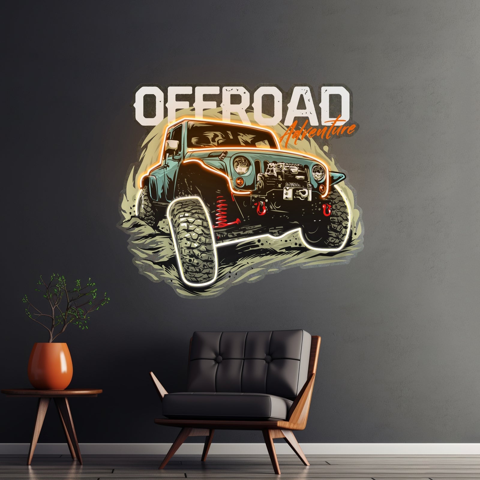 Offroad Adventure Dark Car Led Neon Sign Light Custom Led Signs - Shineneon