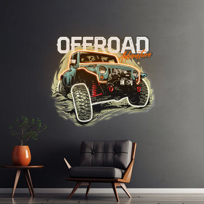 Offroad Adventure Dark Car Led Neon Sign Light Custom Led Signs - Shineneon