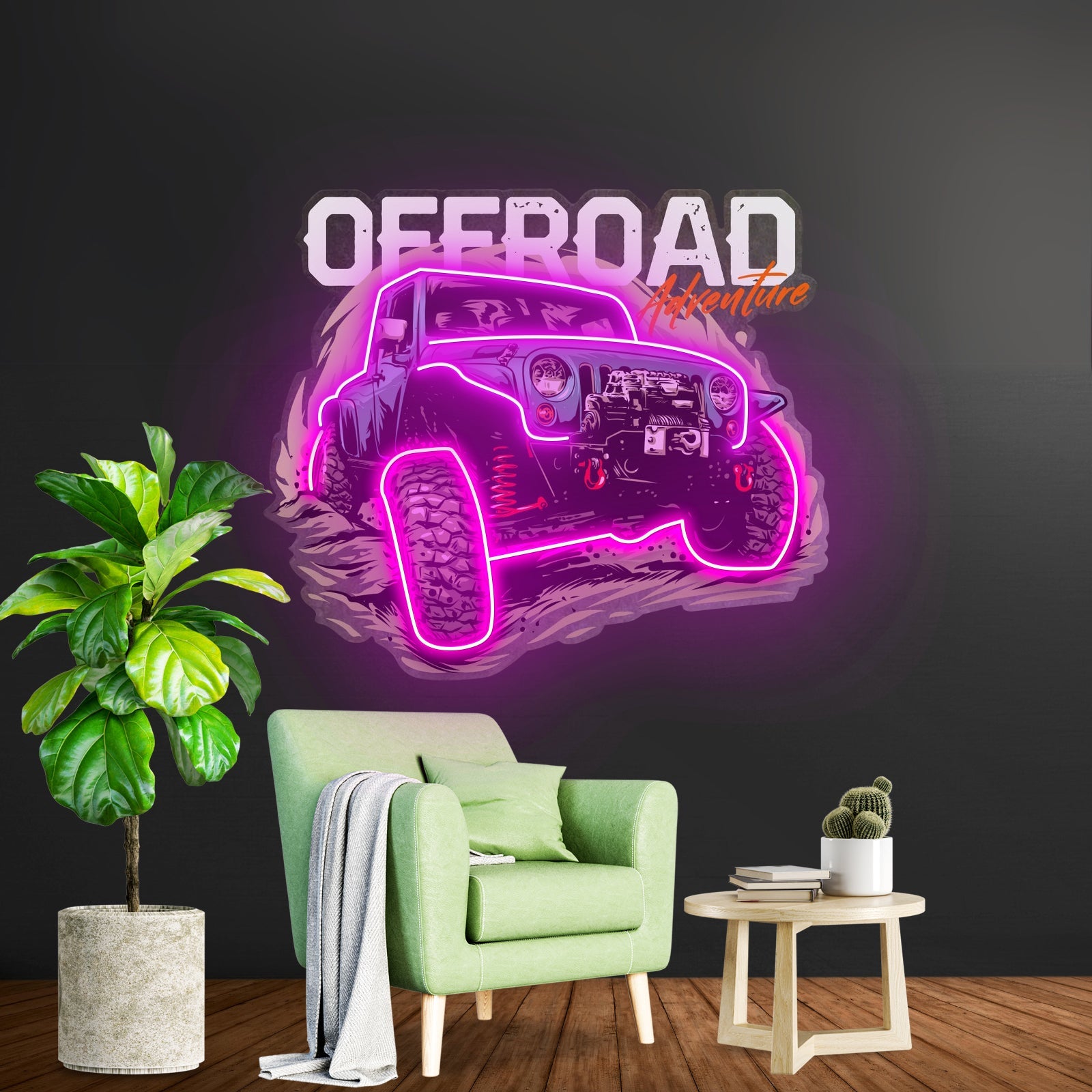 Offroad Adventure Dark Car Led Neon Sign Light Custom Led Signs - Shineneon