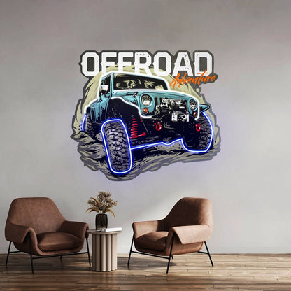 Offroad Adventure Dark Car Led Neon Sign Light Custom Led Signs - Shineneon