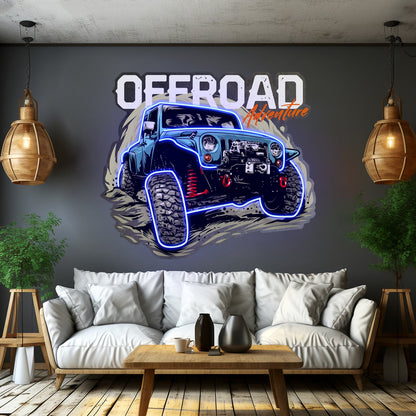 Offroad Adventure Dark Car Led Neon Sign Light Custom Led Signs - Shineneon