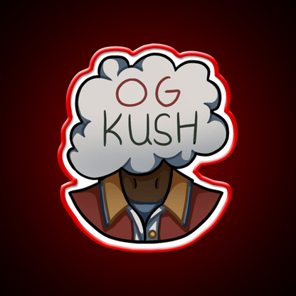 Og Kush Hemp Inspired Green Leaf Led Neon Sign Rgb Color - Shineneon