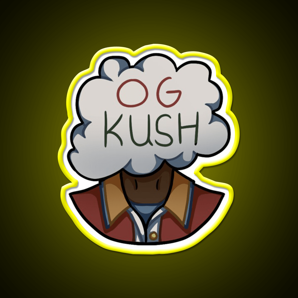 Og Kush Hemp Inspired Green Leaf Led Neon Sign Rgb Color - Shineneon