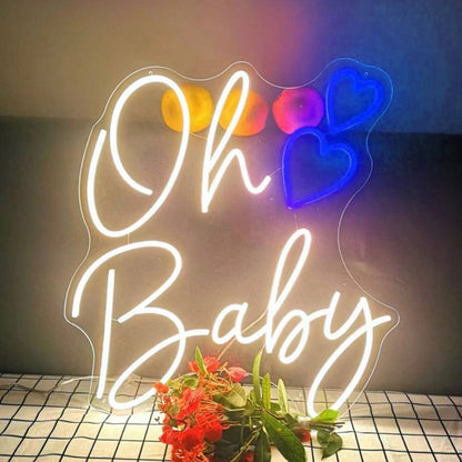 Oh Baby Heart Neon Sign | Shineneon
