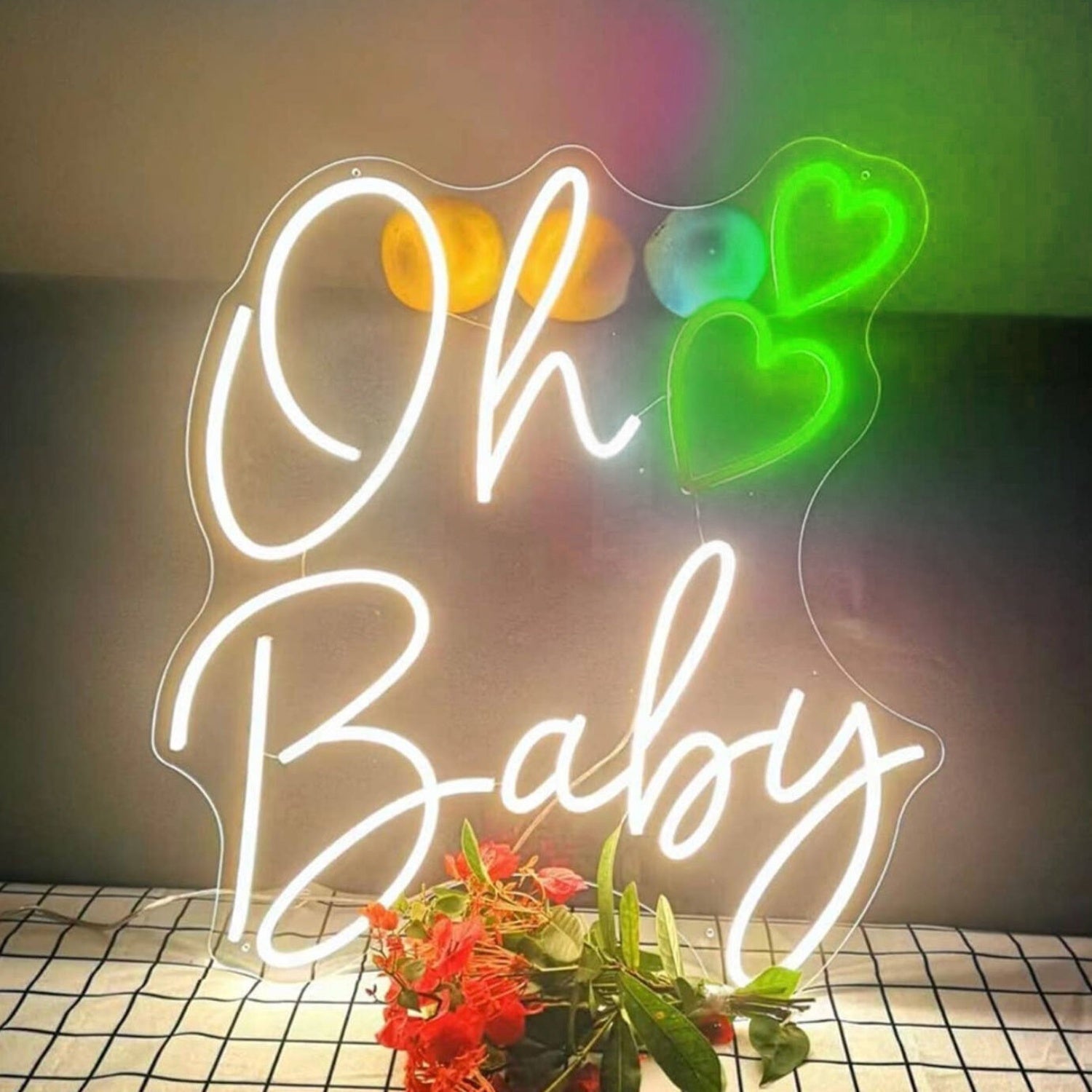 Oh Baby Heart Neon Sign | Shineneon
