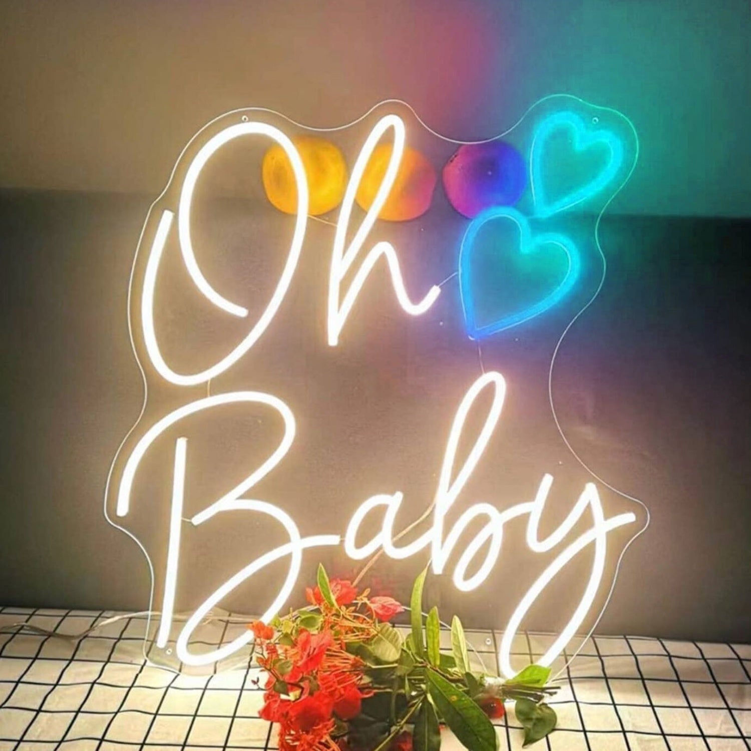 Oh Baby Heart Neon Sign | Shineneon