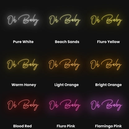 Oh Baby Led Neon Sign | Shineneon