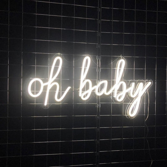 Oh Baby Led Sign Business Neon Signs Wall Art Decor