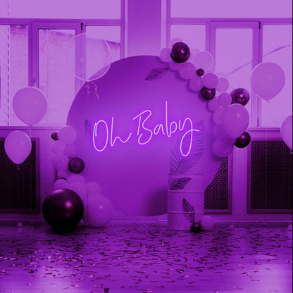 Oh Baby Neon Excitement For New Beginnings | Shineneon