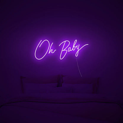 Oh Baby Neon Sign Perfect For Baby Showers And Nurseries | Shineneon