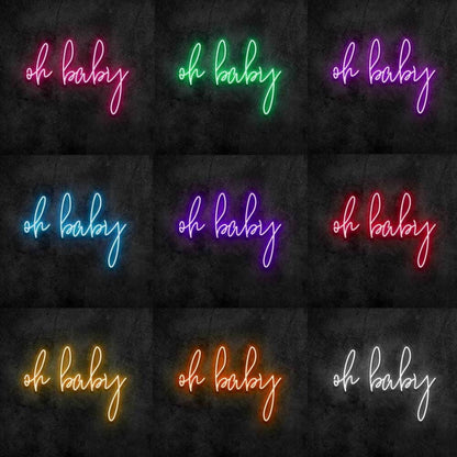 Oh Baby V2 Neon Sign | Shineneon