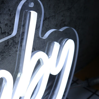 Oh Baby White Neon Sign | Shineneon