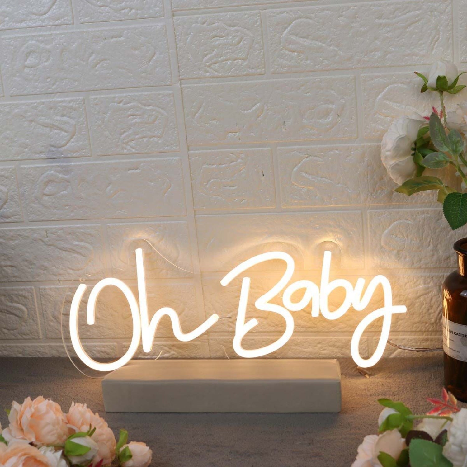 Oh Baby Yellow Custom Led Neon Sign - Shineneon