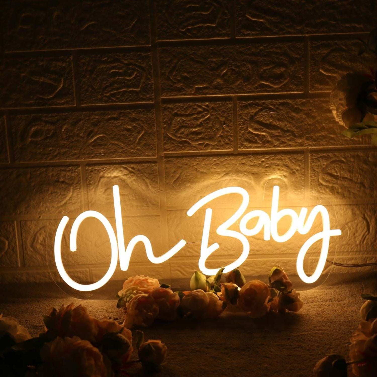 Oh Baby Yellow Custom Led Neon Sign - Shineneon