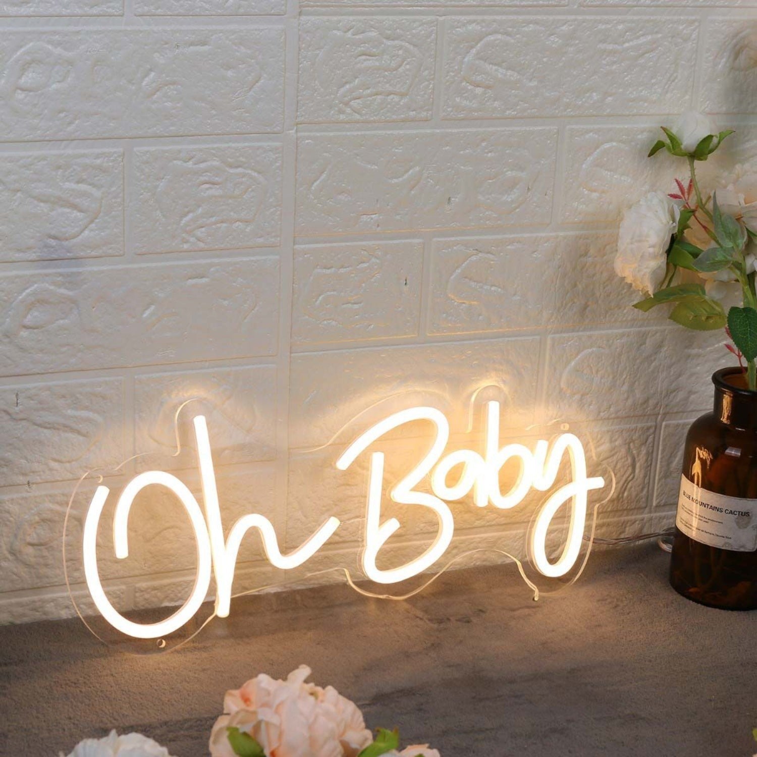 Oh Baby Yellow Custom Led Neon Sign - Shineneon