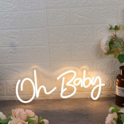 Oh Baby Yellow Custom Led Neon Sign - Shineneon