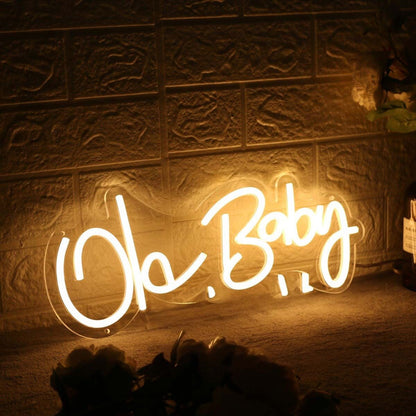 Oh Baby Yellow Custom Led Neon Sign - Shineneon