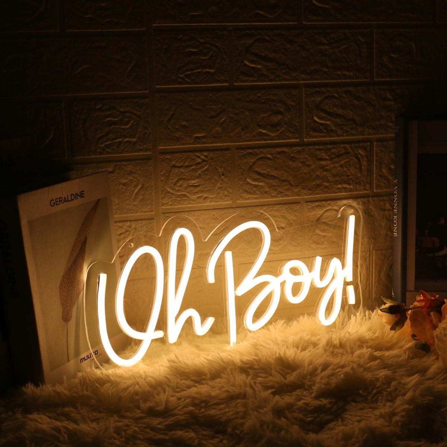 Oh Boy Yellow Custom Led Neon Sign - Shineneon