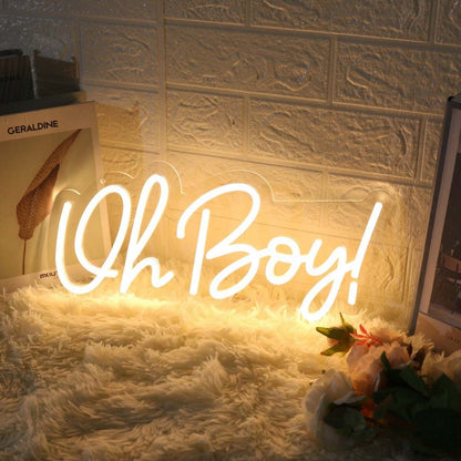 Oh Boy Yellow Custom Led Neon Sign - Shineneon