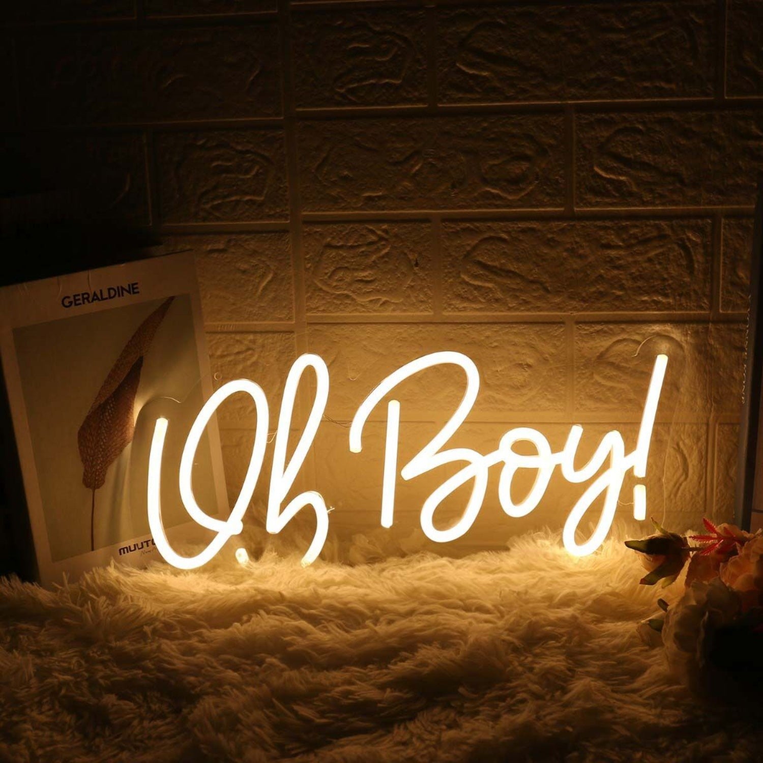 Oh Boy Yellow Custom Led Neon Sign - Shineneon