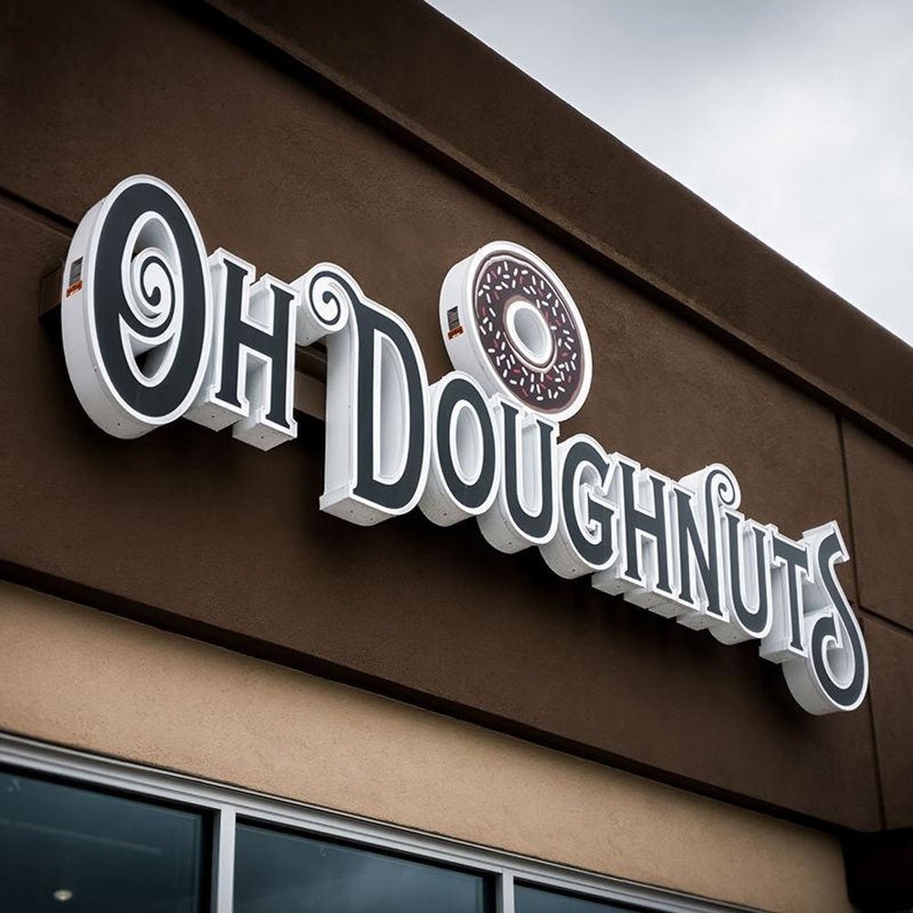 Oh Doughnuts 3D Backlit Letters Business Metal Led Sign - Shineneon