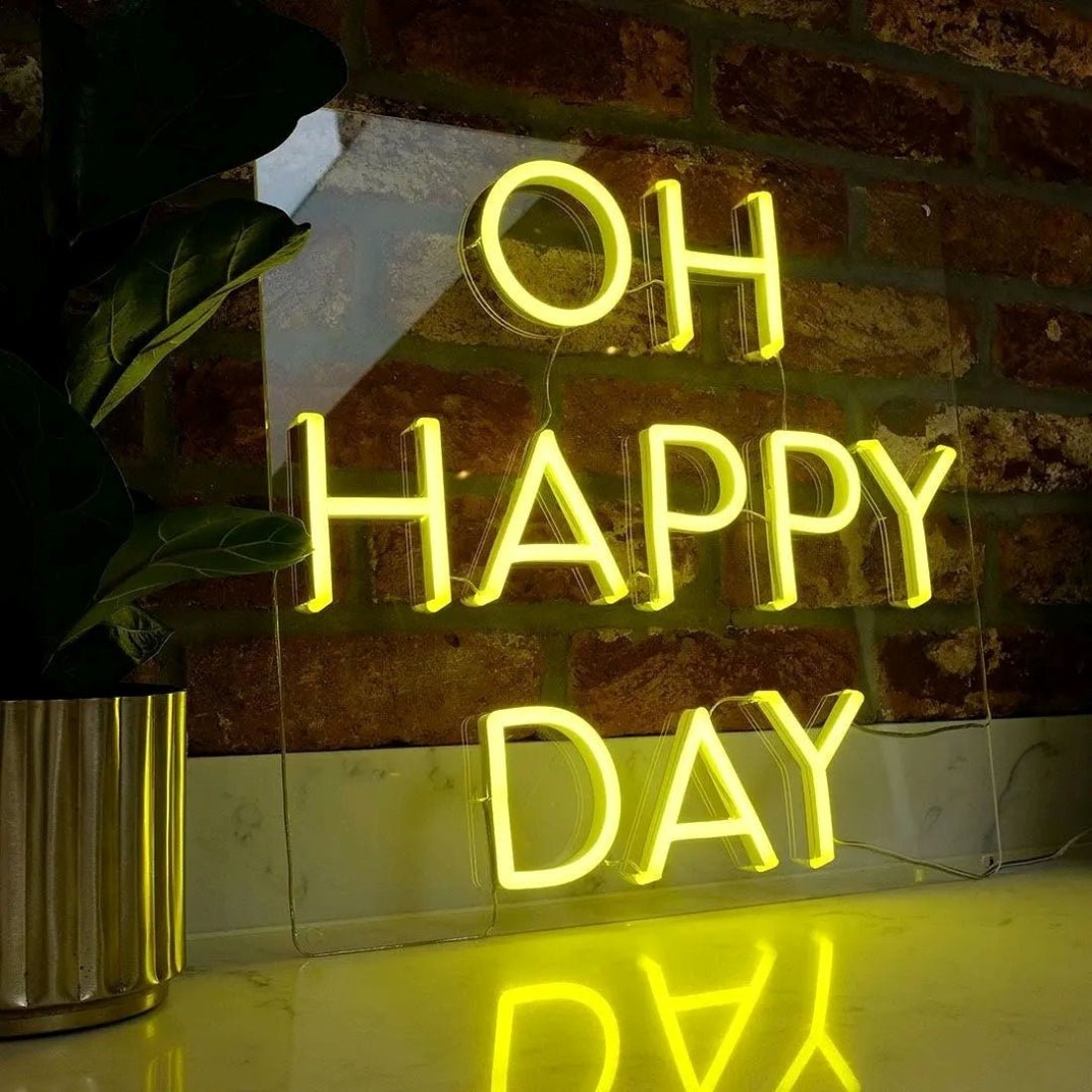 Oh Happy Day Led Sign Business Neon Sign - Shineneon