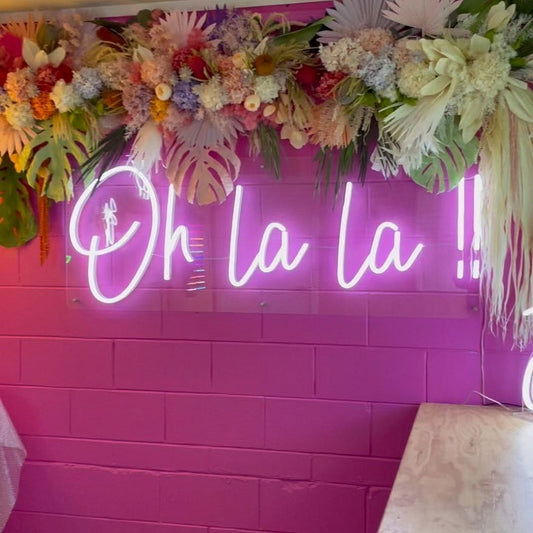 Oh La La French Led Sign Business Neon Sign