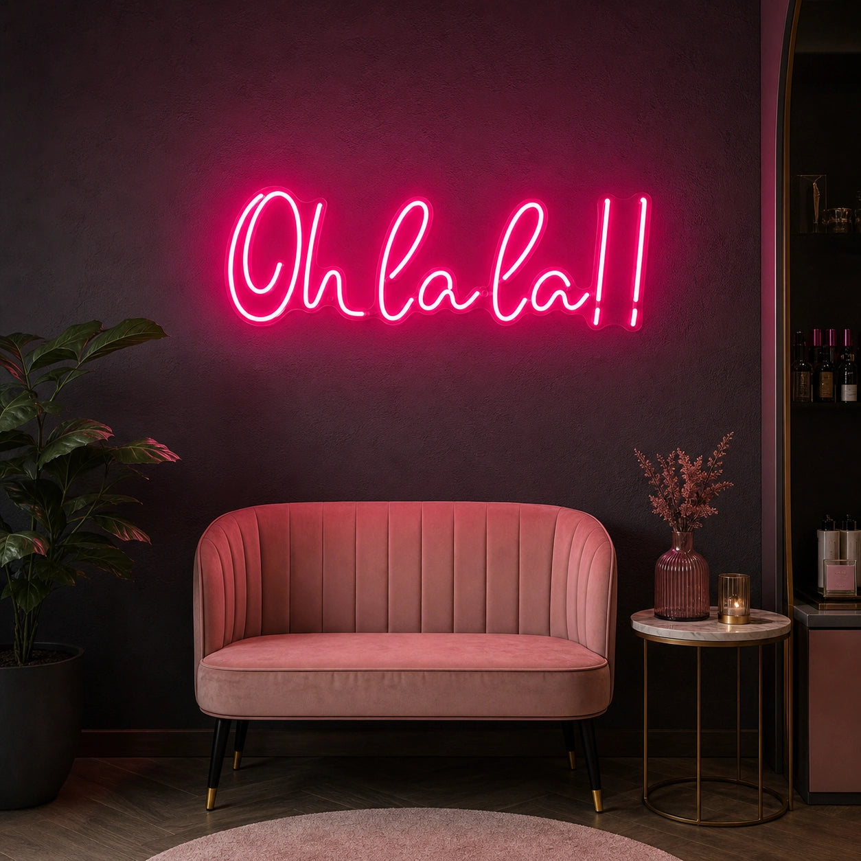 Oh La LED Neon Sign Garage Man Cave Neon Sign real lifestyle scene